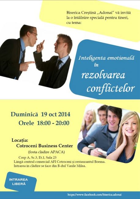 Inteligenţa emoţională în rezolvarea conflictelor (19.10.2014)