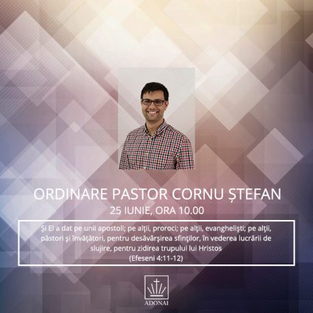 Ordinare pastor Cornu Ștefan